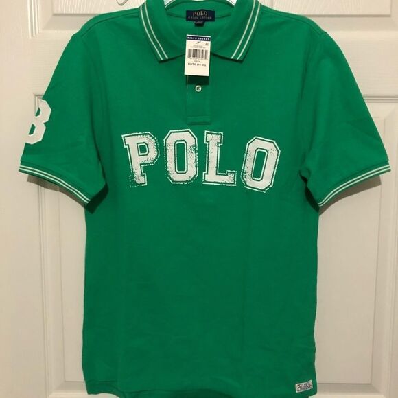 Polo Ralph Lauren Tops - POLO by Ralph Lauren Green Polo Shirt Sz XL 18-20 NWT